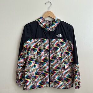 North Face Colorful Girls Raincoat